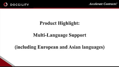 Highlight 5 - Multi-Language Support